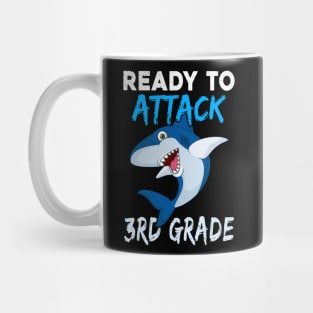 Shark Kids Ready To Attack 3rd Grade Boys Back To School Mug